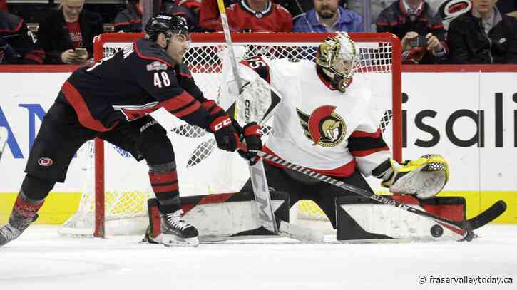 Ottawa Senators goalie Leevi Merilainen gets start against Vancouver Canucks