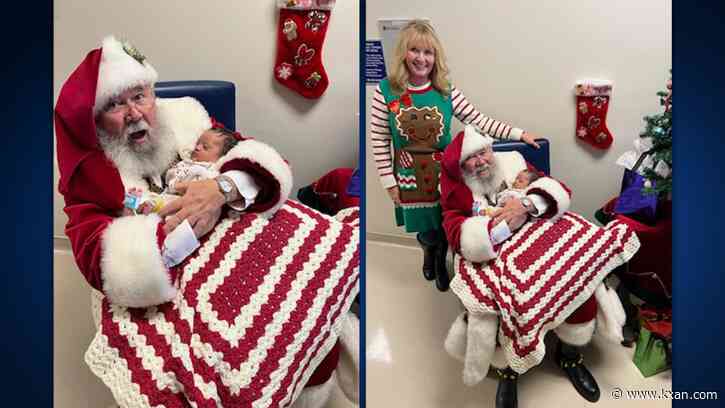 Santa visits NICU babies at Ascension Seton Williamson