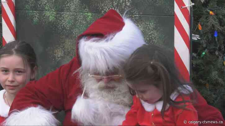 Shoppers pose for selfies with Santa and roast marshmallows at Christmas in Kensington