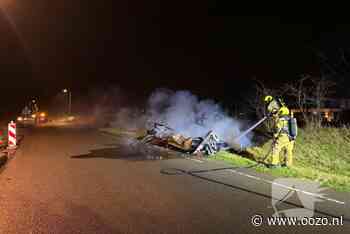 Caravan volledig uitgebrand