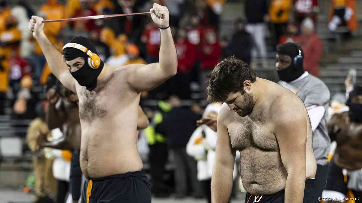 Fans all say the same thing as Tennessee players warm up shirtless in 25 degrees for Ohio State game