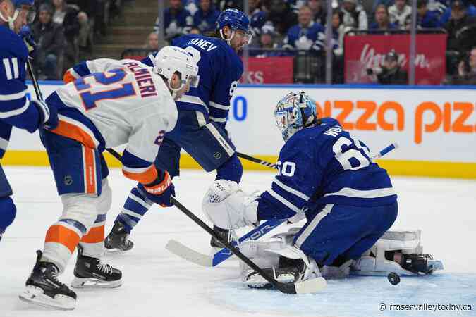 Horvat powers Islanders over Leafs; Toronto captain Auston Matthews sits with injury