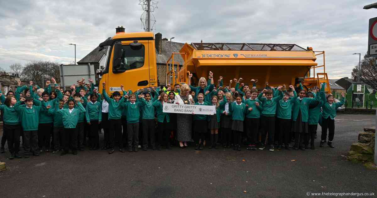 From Gritty Gritty Bang Bang to Wuthering Ice - pupils name gritting vehicles