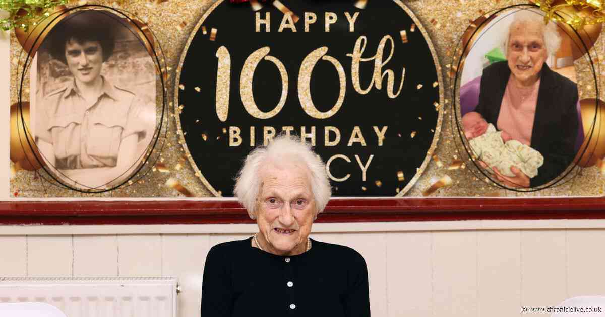 Gateshead great-great grandmother celebrates 100th birthday in style with big family party