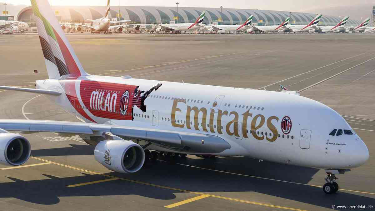 A380 bekommt neues Aussehen: Spezialdesign mit Fußballer