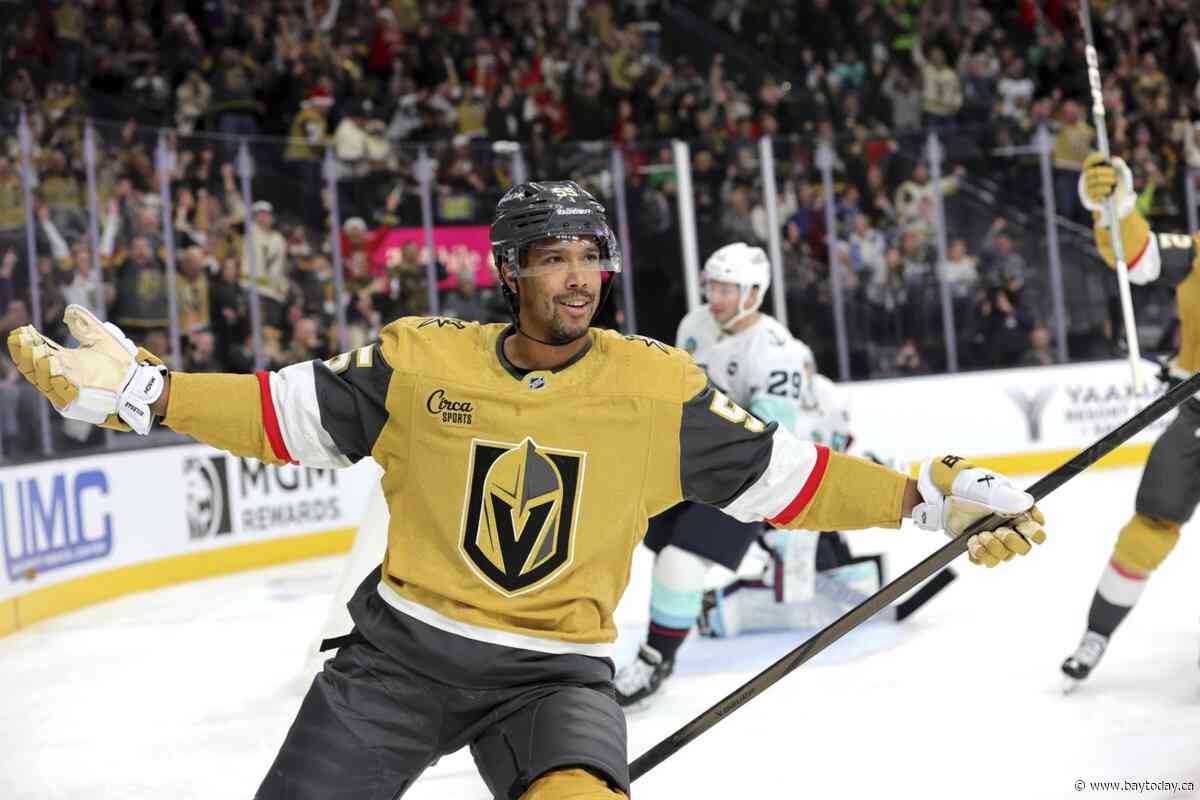 Golden Knights win 3rd straight with 6-2 victory over Kraken