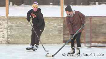 Several outdoor ice rinks will open this weekend, but warm weather next week could be a problem