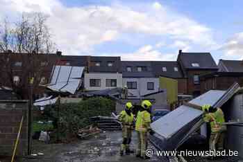 Storm veroorzaakt schade aan woningen en garageboxen