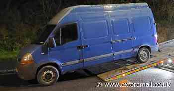 Van removed in Oxfordshire after concerns from police