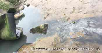 A strange black liquid is oozing onto a north west beach, and nobody is sure what it is