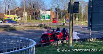 Serious crash causes disruption near park and ride