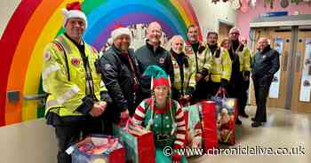 Blood bike heroes deliver Christmas presents to children in hospital around the North East