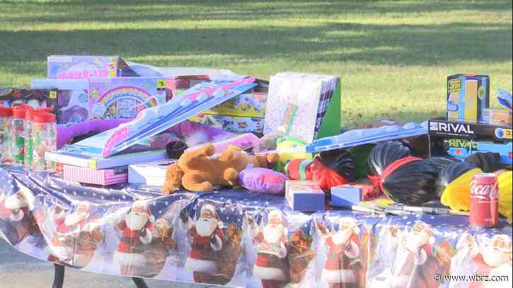 The Baton Rouge community participated in a Christmas toy drive at Banks Elementary