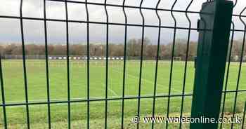 A row over a playing field fence is dividing opinions in a Welsh village