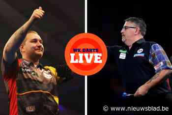 LIVE WK DARTS. Dimitri Van den Bergh staat onder druk in eerste wedstrijd, Gary Anderson is al elfde reekshoofd dat meteen sneuvelt