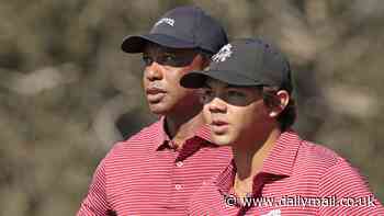 Tiger Woods falls agonizingly short of dream win on return to golf with son Charlie