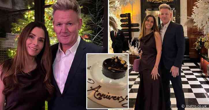 Gordon Ramsay – worth £175,000,000 – takes wife to his own restaurant for 28th wedding anniversary