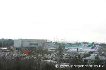 Plane crash lands in high winds at UK airport as poor weather disrupts Christmas travel