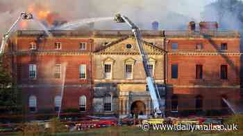 Grand plans to spend £63million on maintaining the fire-wrecked look for a Grade I listed mansion rather than restoring a 'great jewel of British architecture' is blasted as an 'act of barbarianism'