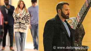 Jennifer Lopez and ex Ben Affleck exchange Christmas presents over lunch at Soho House in LA