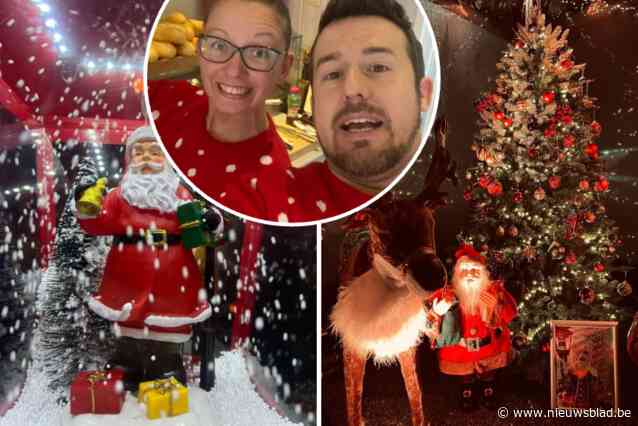 Steven (45) en Nathalie (38) toveren Frituur Frittie om tot een kerstparadijs: “We willen klanten een glimlach bezorgen”