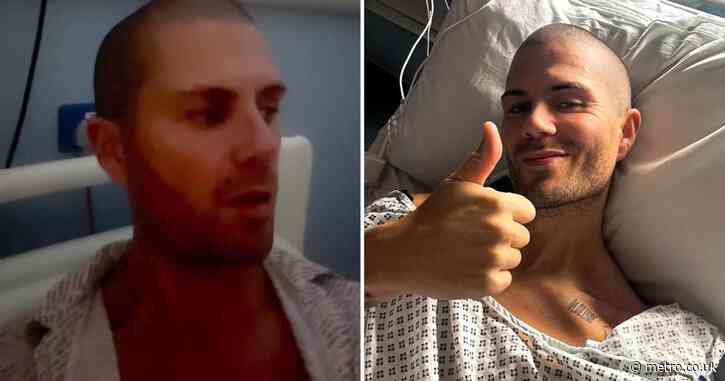 Max George accidentally floods hospital room after heart surgery