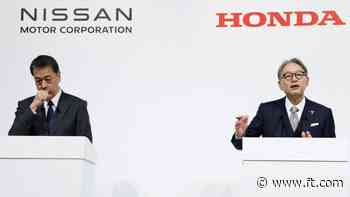 FirstFT: Honda and Nissan outline plan for $54bn merger