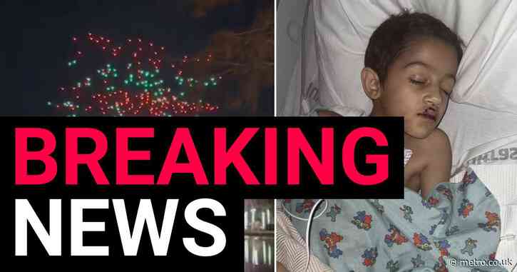 Young boy ‘fighting for his life’ after being hit by Christmas light show drone