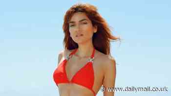 Blanca Blanco gets in the Christmas spirit with a red bikini in Malibu as she shares her diet hack