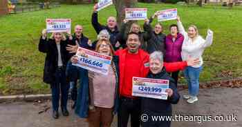 Meet the neighbours in a Sussex street who have scooped £1 million prize