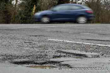 Areas with worst potholes revealed as Labour tells councils to ‘get on’ with repairs