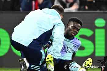 Arsenal ziet Bukayo Saka “vele weken” uitvallen met hamstringblessure, ook Sterling out