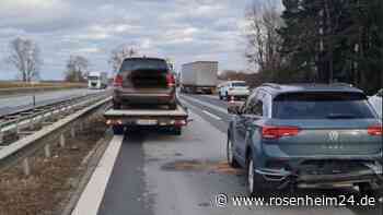 Drei Unfälle auf der A8 bei Bernau am Chiemsee in kurzer Zeit: Mehrere Fahrzeuge beteiligt