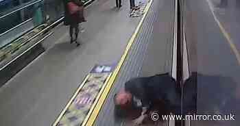 Heartstopping moment man dragged under train as Christmas travellers warned