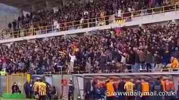 Italian football supporters perform FASCIST salute after Benito Mussolini's great-grandson scores his first professional goal