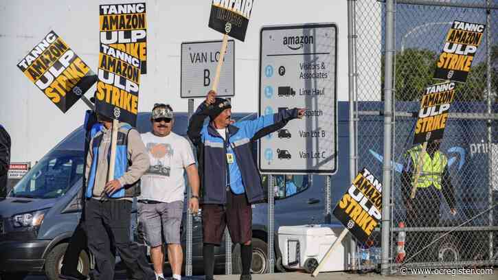 Amazon’s Teamsters strike enters 5th day at 4 Southern California warehouses