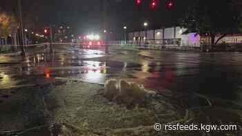 Repairs underway after water main bursts in Southwest Portland overnight