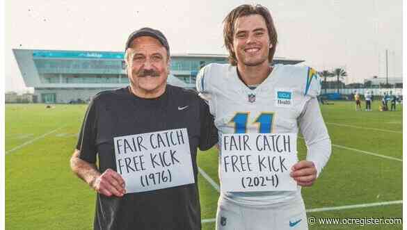 Ray Wersching gets a kick out of Chargers’ fair catch free kick