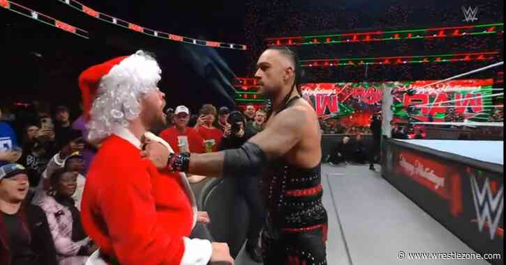 JD McDonagh Dresses Up As Santa Claus, Gets Beat Up By Damian Priest On WWE RAW