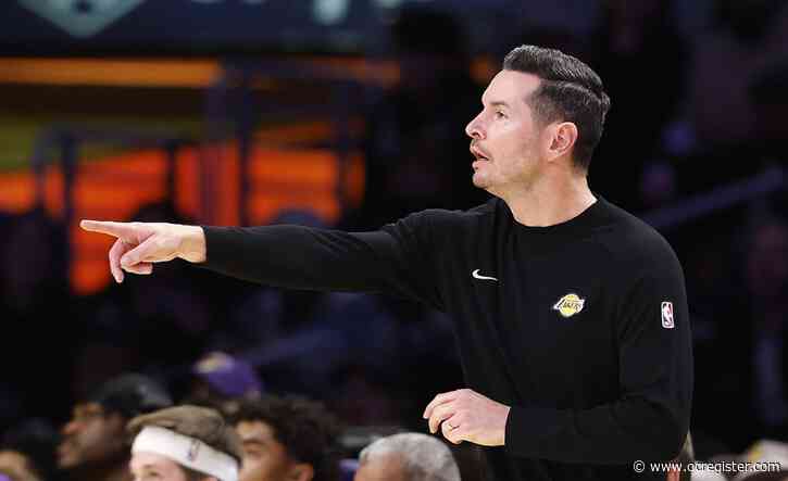 Lakers coach JJ Redick points to low 3-point volume as a reason for offensive lull