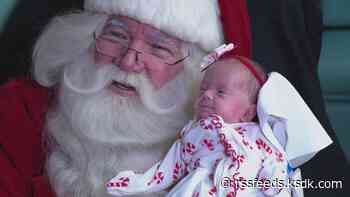 Santa surprises Mercy's littlest patients before Christmas