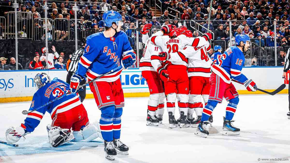 Carolina Hurricanes at New York Rangers | Game Highlights | 12.22.24