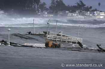 Santa Cruz pier collapse: Chunk of California wharf drops into ocean taking three people with it