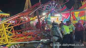 Horror as amusement park ride collapses at Christmas fair