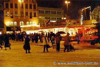 So sah der Herforder Weihnachtsmarkt früher aus