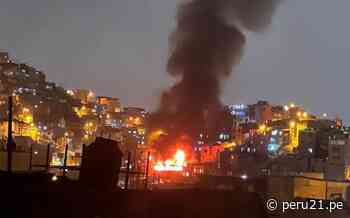 ¡En plena Nochebuena! Incendio destruye vivienda en SMP