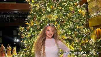 Mariah Carey enjoys last-minute holiday shopping in Aspen and shows off her enormous Christmas tree