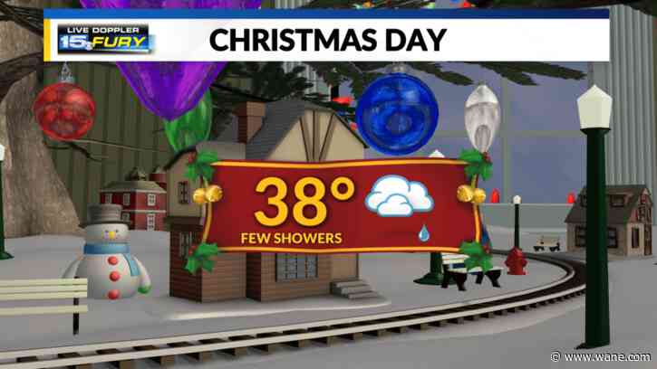 Seasonable Christmas with a few rain showers