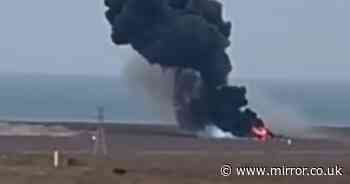 Plane crash horror as Christmas Day passenger jet plunges into fireball with ‘110 on board’