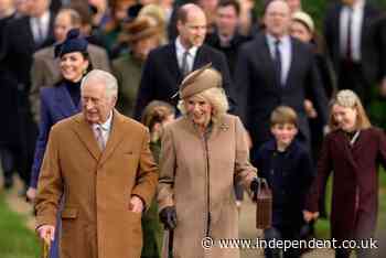 Fans queue overnight at Sandringham to catch glimpse of Charles, Camilla, William and Kate on Christmas walk